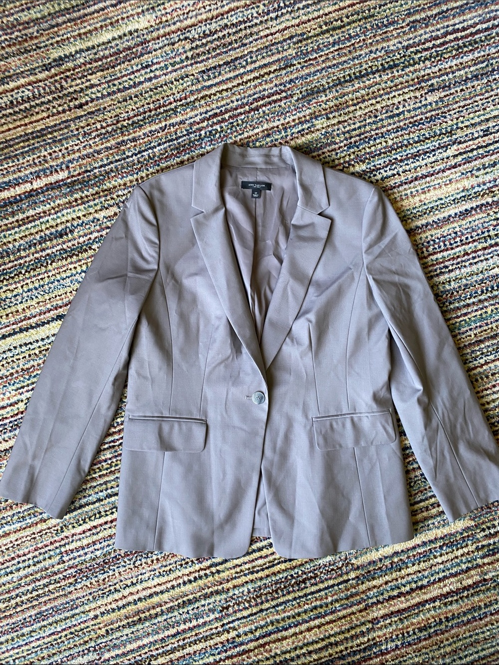 Ann Taylor Gray Wool Blazer